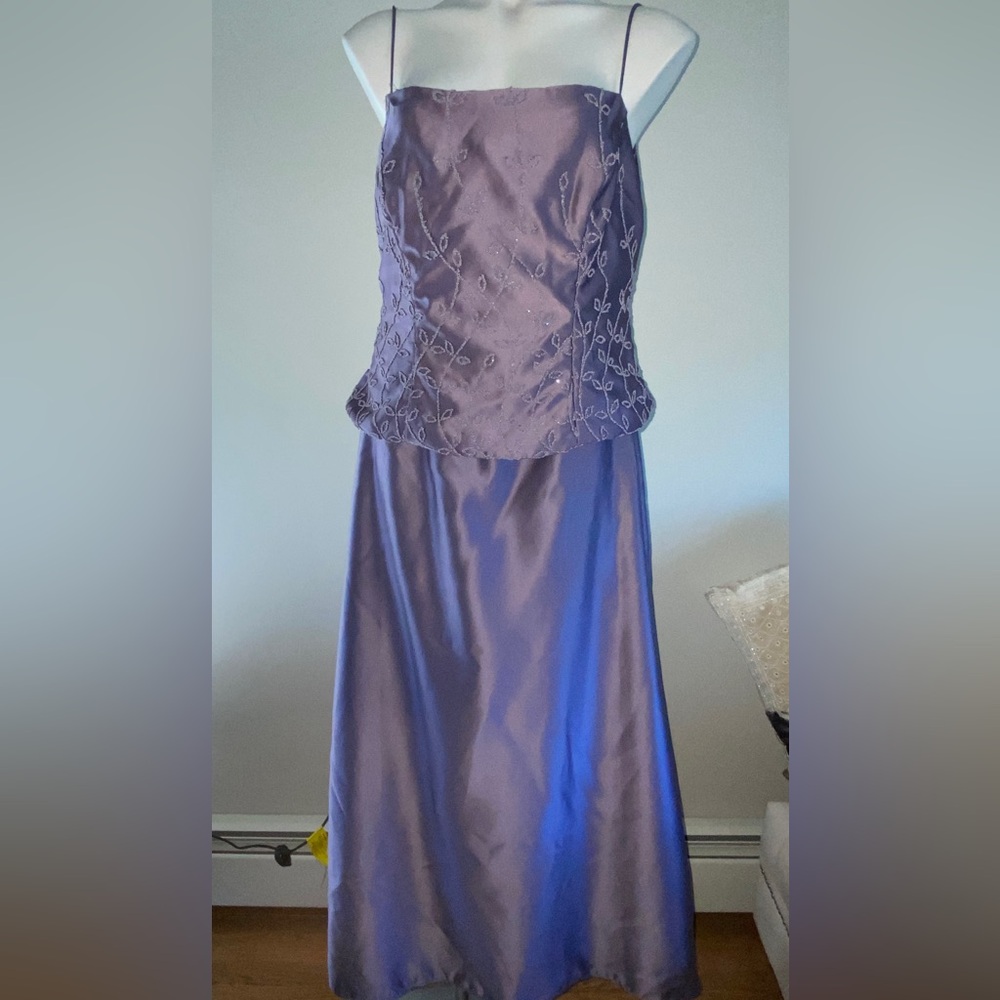 Alfred Angelo custom maxi dress approx sizing 10/12